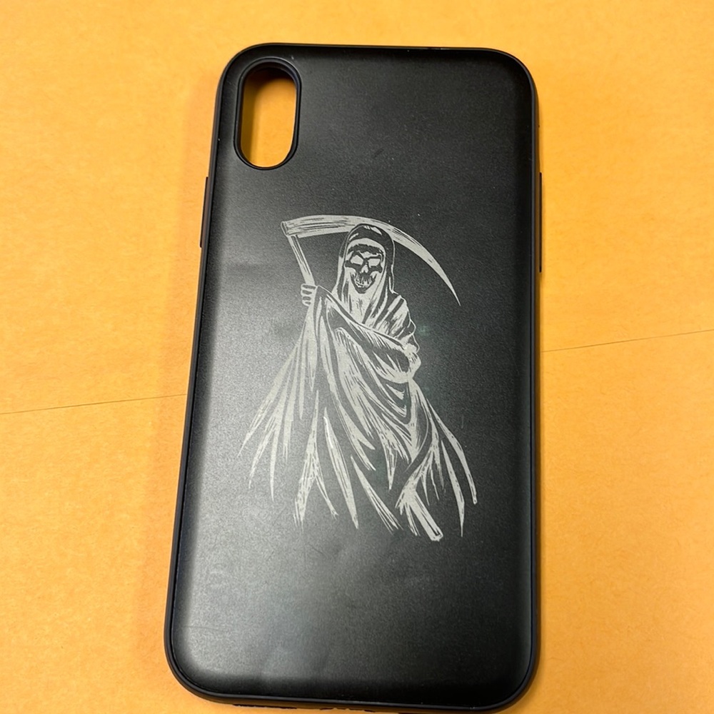 IPhone XR grim reaper cover - semi hard - like new